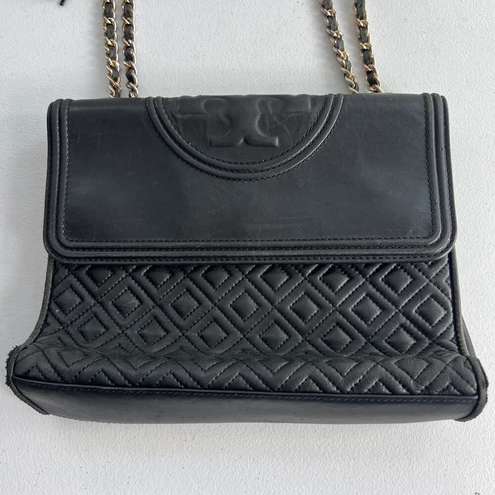 Tory Burch Convertible Shoulder Bag Fleming Convertible Quilted